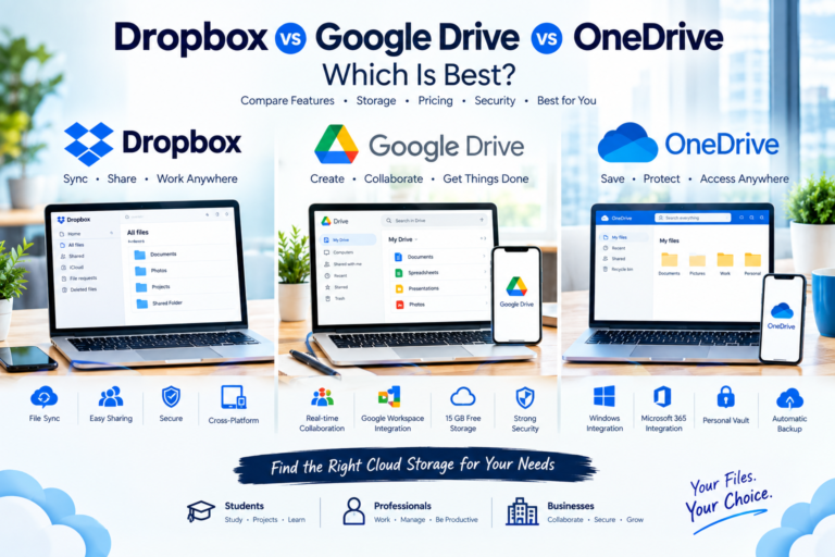 Dropbox vs Google Drive vs OneDrive: Which Is Best?