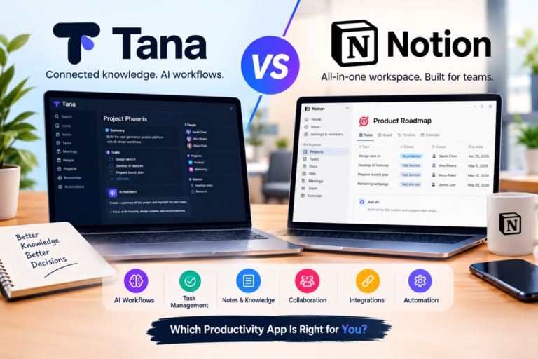 Tana vs Notion: 7 Powerful Differences — Which Is Better for AI Workflows?